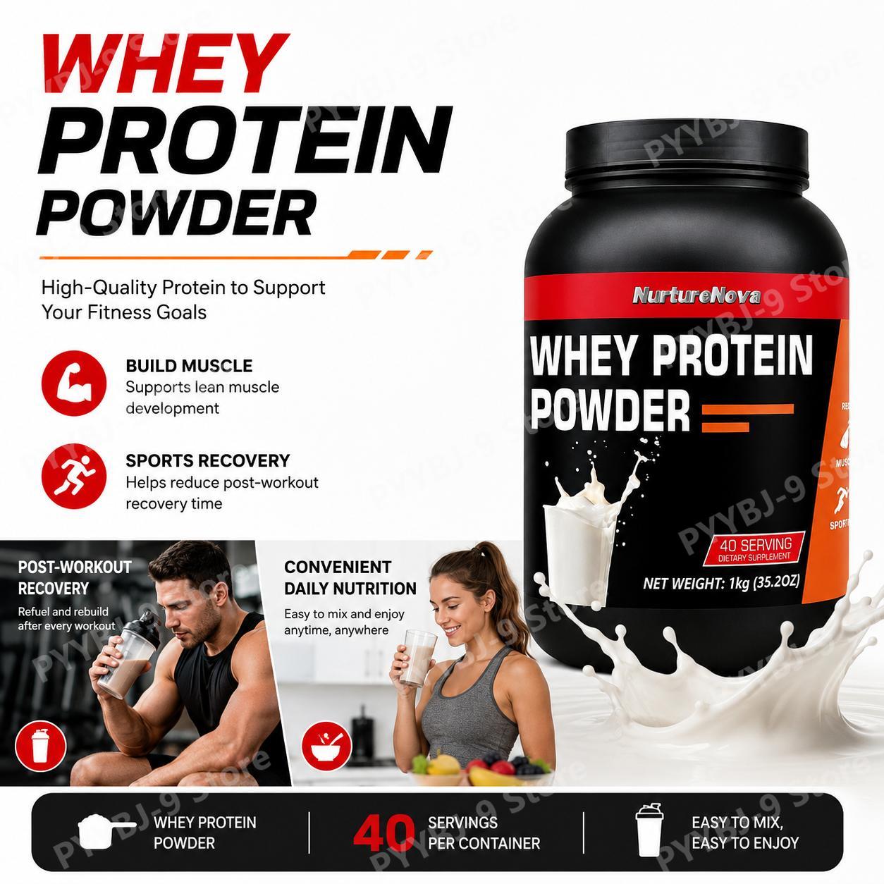 Nutrition Of Fitness - 너처노바 웨이 프로틴 파우더 밀크맛 근육