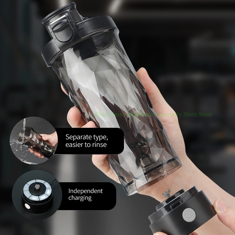 700ML 충전식 전기 믹싱 쉐이커 병 플라스틱 단백질 - Nutrition And Fitness 리뷰 및 가격