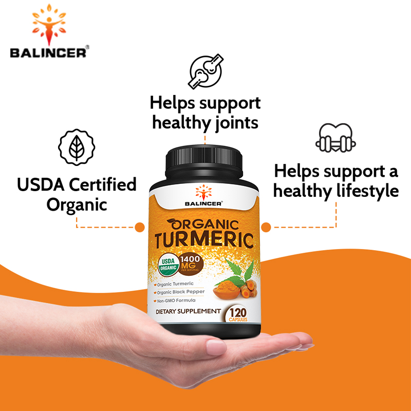 흑후추 추출물을 함유한 유기농 강황은 관절 건강을 지원 - Turmeric Curcumin Capsule 리뷰 및 가격